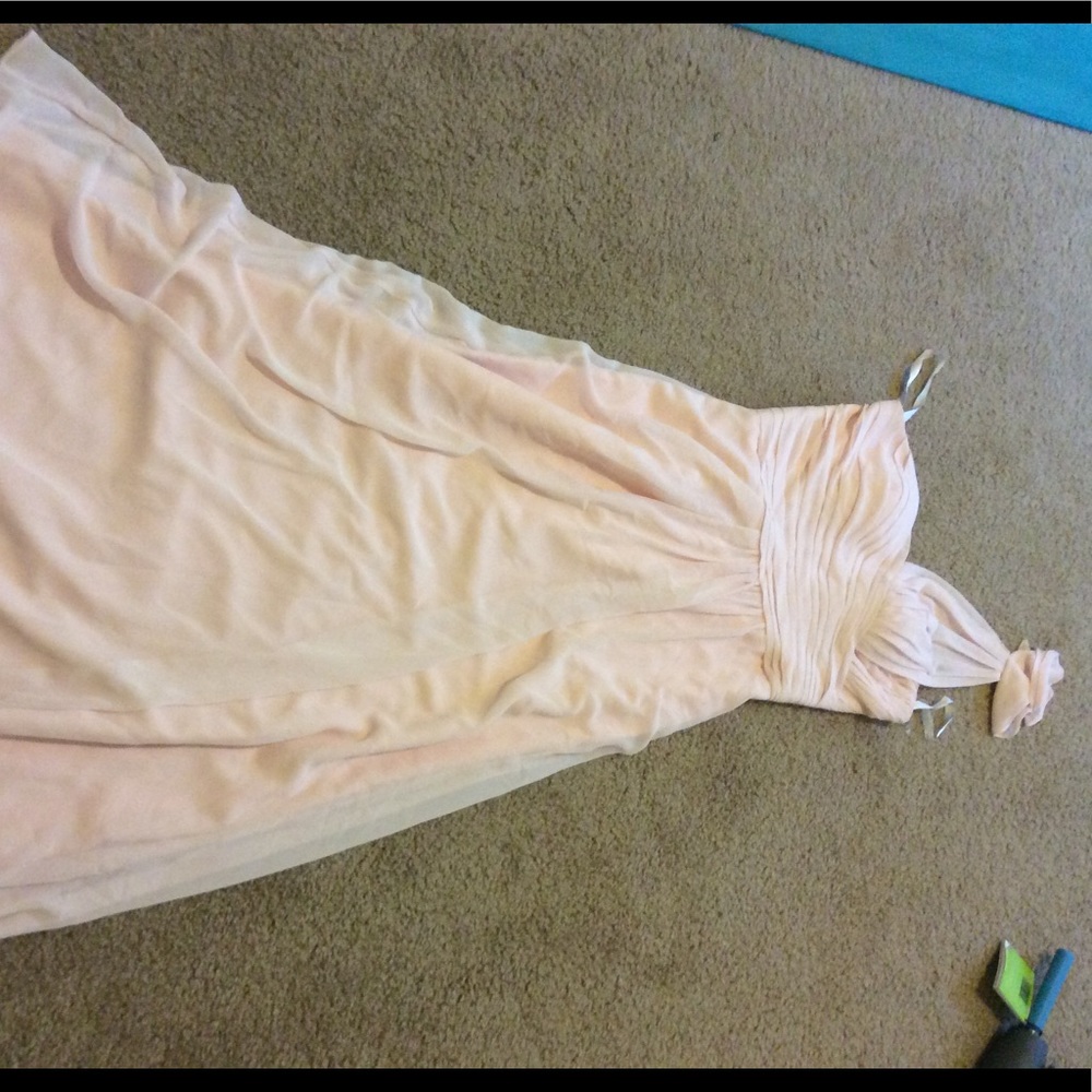 Bill Levkoff - one shoulder, petal pink, sz 8